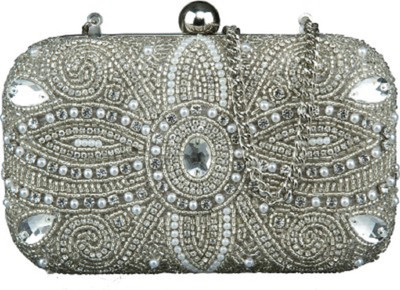 

Paint Party Silver Clutch