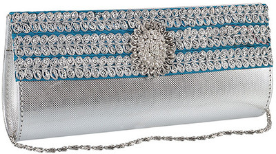 

Metro Party Silver Clutch