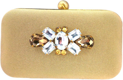 

Anmita Party Gold Clutch
