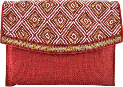 Mahadev Exports Casual Maroon Clutch