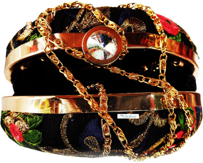 

The Indian Handicraft Store Party Black Clutch