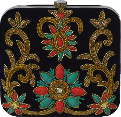 

Colors Inc Party Black Clutch