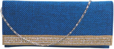 Bhamini Party Blue Clutch