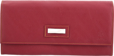 

Fashion Leather Casual Maroon Clutch