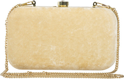 

The Indian Handicraft Store Party Beige Clutch