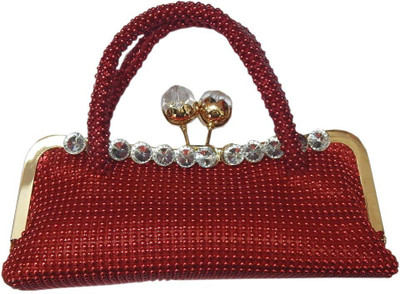 

Navaksha Party Red Clutch