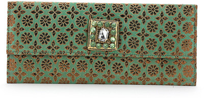 

Elligator Party Green Clutch