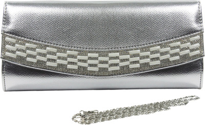 Dolna Party Silver Clutch