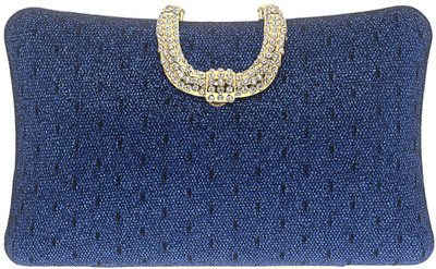 

The Ethnic Wears Party Blue Clutch