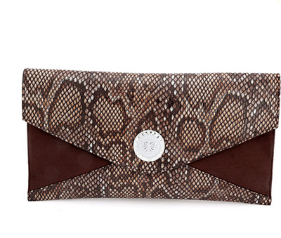

Elligator Party Brown Clutch