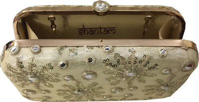 

SHANTAM Party Gold Clutch