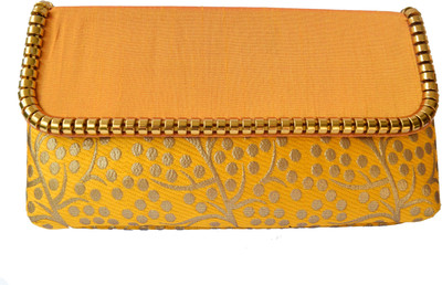 

Mahadev Exports Casual Yellow Clutch