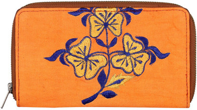 

Rajrang Casual Orange Clutch