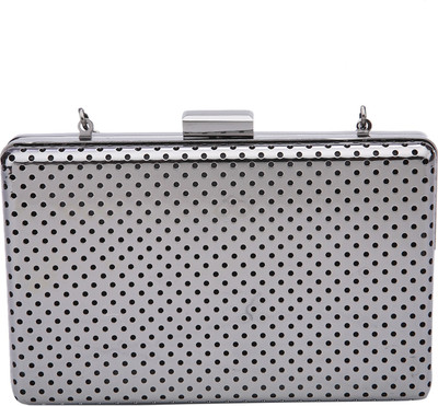 

Fur Jaden Party Silver Clutch