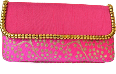 

Mahadev Exports Party Pink Clutch