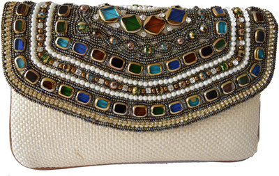 

Mahadev Exports Party White Clutch