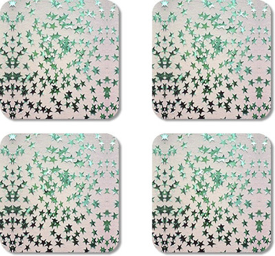 

Crackndeal Square Medium Density Fibreboard Coaster Set(Pack of 4), Multicolor