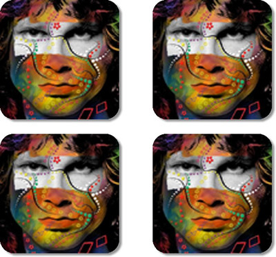 

Crackndeal Square Medium Density Fibreboard Coaster Set(Pack of 4), Multicolor