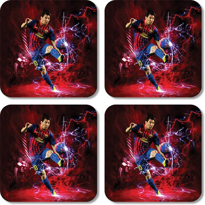 

Crackndeal Square Medium Density Fibreboard Coaster Set(Pack of 4), Multicolor
