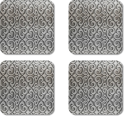 

Crackndeal Square Medium Density Fibreboard Coaster Set(Pack of 4), Multicolor