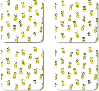 

Crackndeal Square Medium Density Fibreboard Coaster Set(Pack of 4), Multicolor