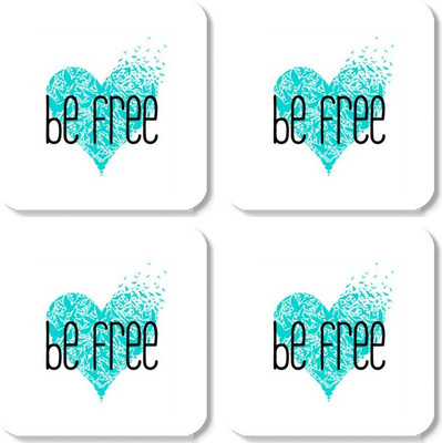 

Crackndeal Square Medium Density Fibreboard Coaster Set(Pack of 4), Multicolor