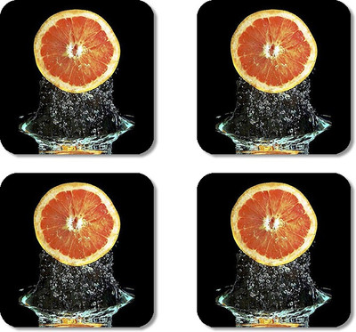 

Crackndeal Square Medium Density Fibreboard Coaster Set(Pack of 4), Multicolor