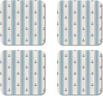 

Crackndeal Square Medium Density Fibreboard Coaster Set(Pack of 4), Multicolor