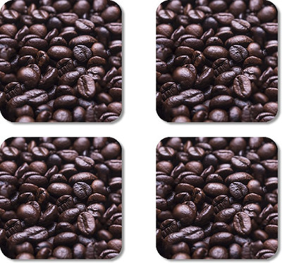 

Crackndeal Square Medium Density Fibreboard Coaster Set(Pack of 4), Multicolor