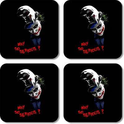 

Crackndeal Square Medium Density Fibreboard Coaster Set(Pack of 4), Multicolor