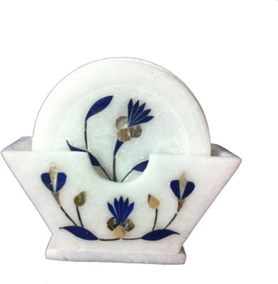 

Anshul Fashion Round Marble Coaster Set(Pack of 7), Multicolor