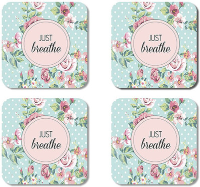 

Crackndeal Square Medium Density Fibreboard Coaster Set(Pack of 4), Multicolor