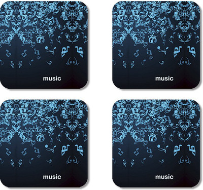 

Crackndeal Square Medium Density Fibreboard Coaster Set(Pack of 4), Multicolor
