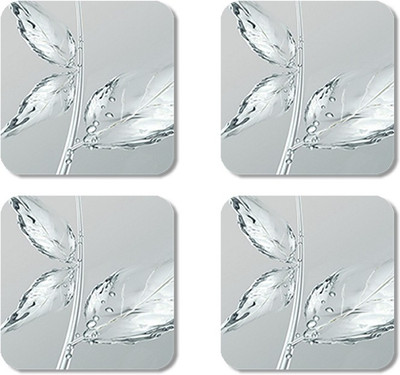 

Crackndeal Square Medium Density Fibreboard Coaster Set(Pack of 4), Multicolor