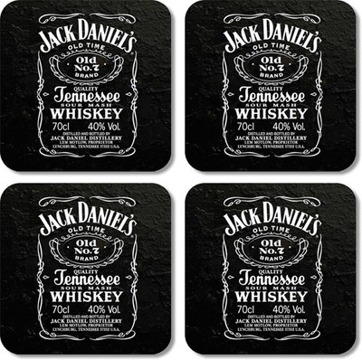 

Crackndeal Square Medium Density Fibreboard Coaster Set(Pack of 4), Multicolor