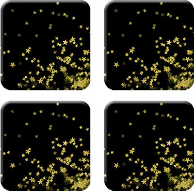 

Crackndeal Square Medium Density Fibreboard Coaster Set(Pack of 4), Multicolor