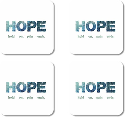 

Crackndeal Square Medium Density Fibreboard Coaster Set(Pack of 4), Multicolor