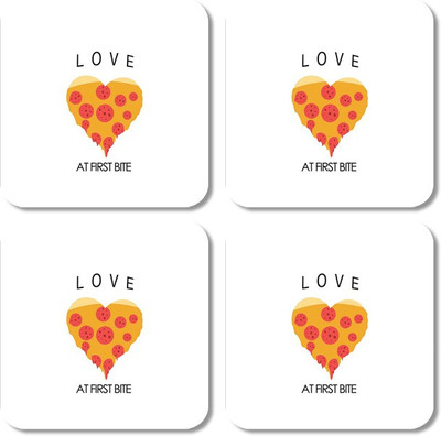 

Crackndeal Square Medium Density Fibreboard Coaster Set(Pack of 4), Multicolor