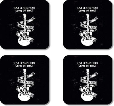 

Crackndeal Square Medium Density Fibreboard Coaster Set(Pack of 4), Multicolor
