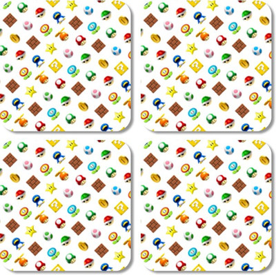 

Crackndeal Square Medium Density Fibreboard Coaster Set(Pack of 4), Multicolor