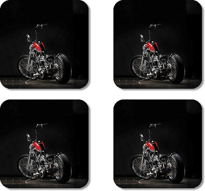 

Crackndeal Square Medium Density Fibreboard Coaster Set(Pack of 4), Multicolor