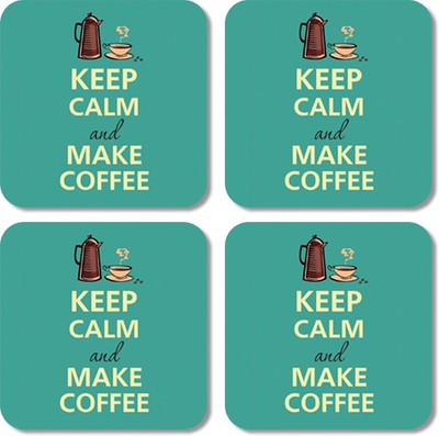 

Crackndeal Square Medium Density Fibreboard Coaster Set(Pack of 4), Multicolor