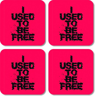 

Crackndeal Square Medium Density Fibreboard Coaster Set(Pack of 4), Multicolor