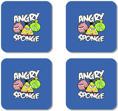 

Crackndeal Square Medium Density Fibreboard Coaster Set(Pack of 4), Multicolor