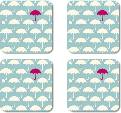 

Crackndeal Square Medium Density Fibreboard Coaster Set(Pack of 4), Multicolor