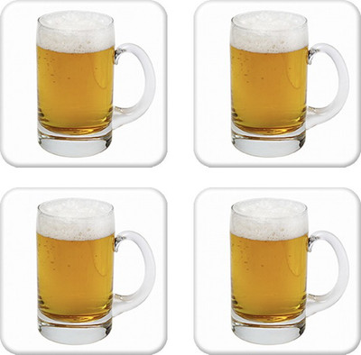 

Crackndeal Square Medium Density Fibreboard Coaster Set(Pack of 4), Multicolor