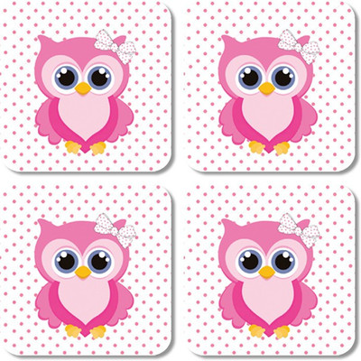 

Crackndeal Square Medium Density Fibreboard Coaster Set(Pack of 4), Multicolor