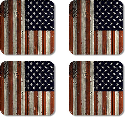 

Crackndeal Square Medium Density Fibreboard Coaster Set(Pack of 4), Multicolor