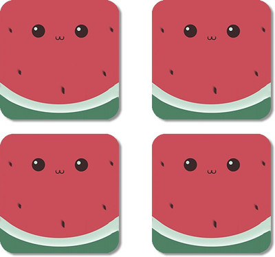 

Crackndeal Square Medium Density Fibreboard Coaster Set(Pack of 4), Multicolor