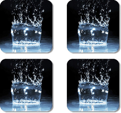 

Crackndeal Square Medium Density Fibreboard Coaster Set(Pack of 4), Multicolor